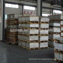 China Lieferant von Aluminium Platte Preis pro kg